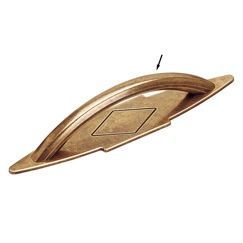 Richelieu Hardware 2266134 Povera Collection Metal Handle Pull - 226 in Opaque Bronze